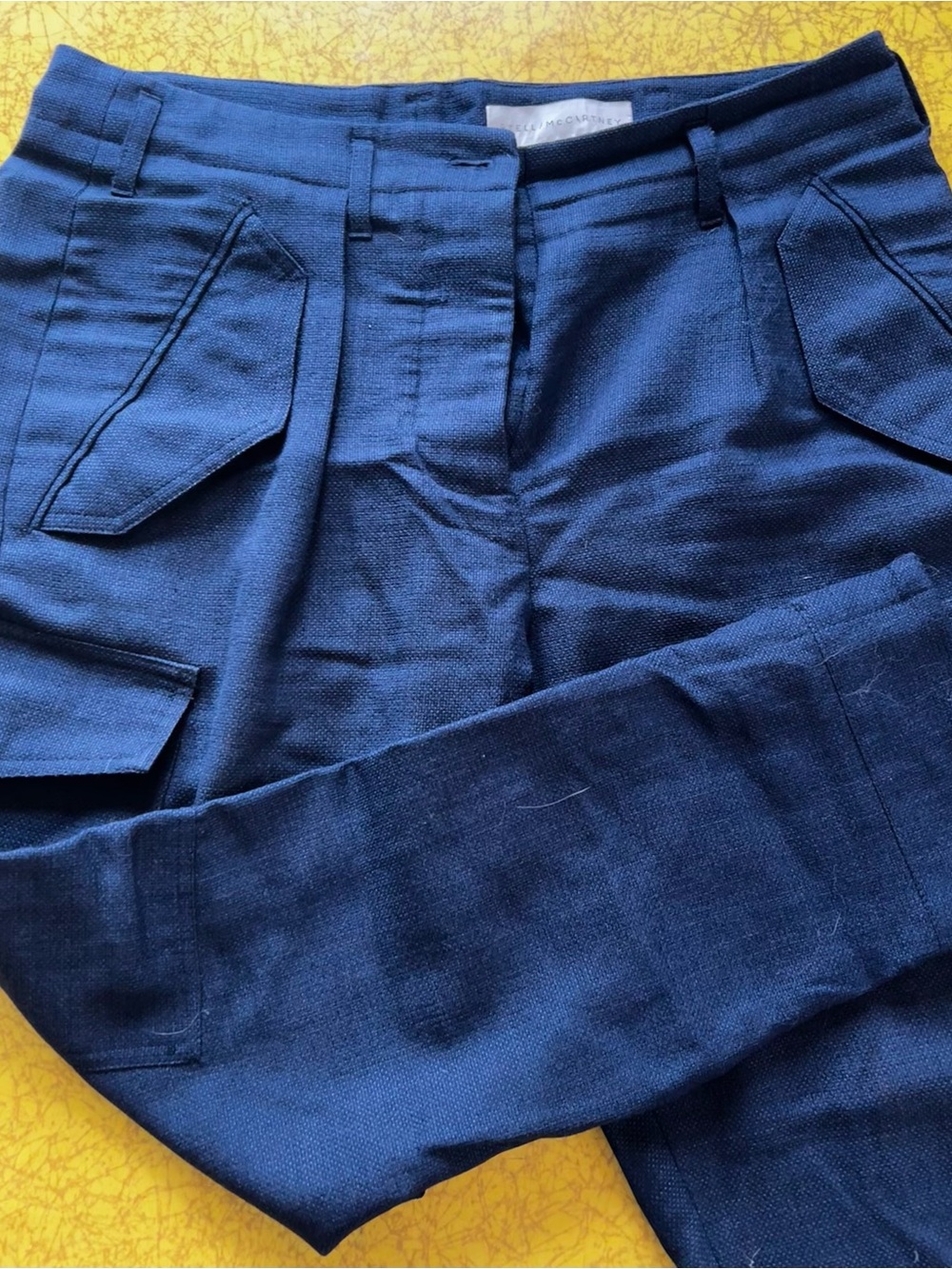 stella mccartney lana wool cargo trousers